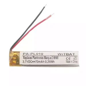Replacement Bluetooth Headphone battery for Plantronics Marque 2 M165,M180 LSSP321036AB