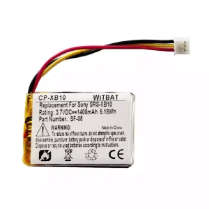 Replacement Bluetooth speaker battery for Sony SRS-XB100,SRS-XB10,SRS-XB12,WH-L600,Logitech S100