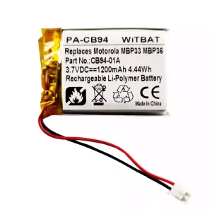 Replacement Bluetooth speaker battery for Motorola Sonic Play 100,MBP33,MBP36,CB94-01A