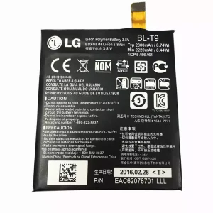 Tablet battery for LG BL-T9