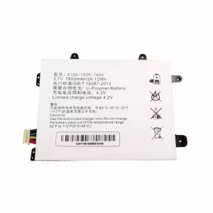 Tablet battery for C100-1S2P-7600,HASEE PCPAD X5