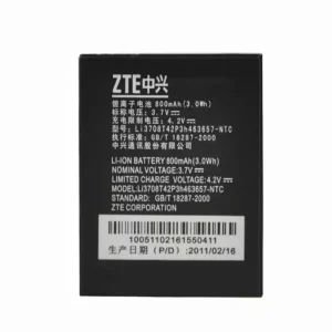 Phone battery Li3708T42P3h463657 for ZTE F290,N281,Z221,Z222