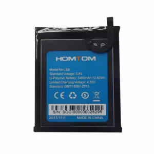 Phone battery for HOMTOM S8