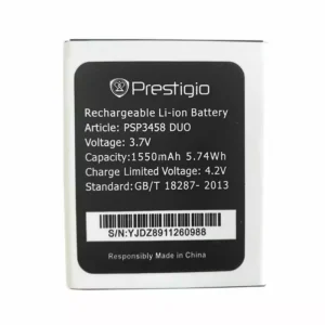Phone battery PSP3458 DUO for Prestigio wize O3