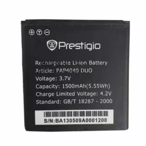 Phone battery for Prestigio PAP4040 DUO