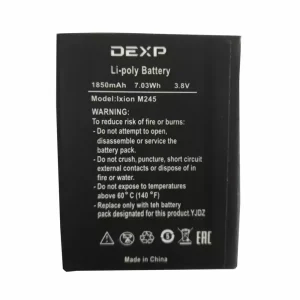 Phone battery for DEXP Ixion M245