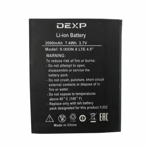 Phone battery for DEXP Ixion S Ixion X LTE 4.5''