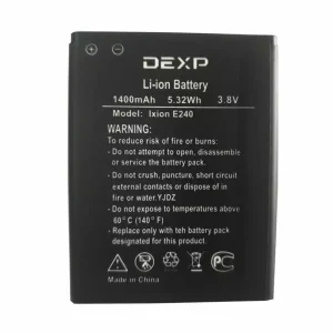 Phone battery for DEXP Ixion E240