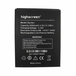 Phone battery for Highscreen Spider