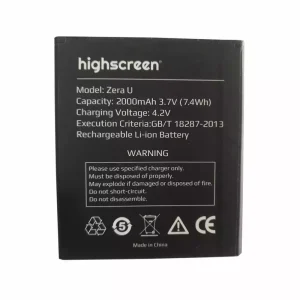 Phone battery for Highscreen Zera U