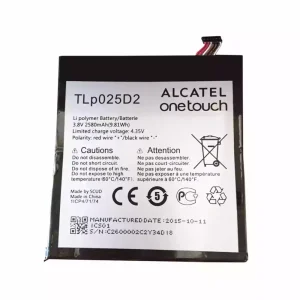 Phone battery TLP025D2 for Alcatel