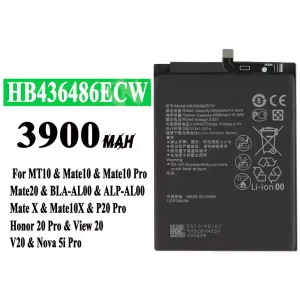 Phone battery HB436486ECW for HUAWEI Mate 10/Mate 10 Pro/Mate 10X/Mate 20/P20 Pro/P20 Pro Leather Limited Edition/Honor 20 Pro/Honor View 20/Honor V20/Nova 5i Pro/Nova 5z