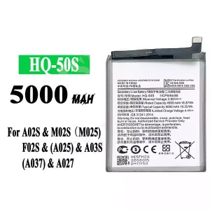 Phone battery HQ-50S for Samsung A02S/M02S/M025/F02S/A025/A03S/A037/A027