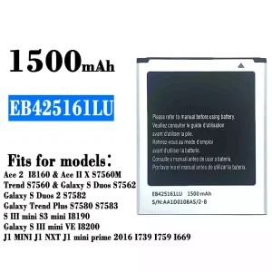 Phone battery EB425161LU for Samsung Ace 2