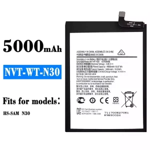 Phone battery NVT-WT-N30 for Samsung HS-SAM,N30
