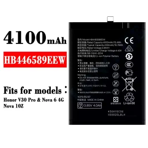 Phone battery HB446589EEW for HUAWEI Honor V30 Pro/Nova 6 4G/Nova 10Z