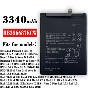 Phone battery HB356687ECW for HUAWEI Nova 3i / Mate 10 Lite / Nova 2i / Honor 9i / Honor 7X / Nova 2s / nova 4e/P30 lite / P30 Lite 2020 /