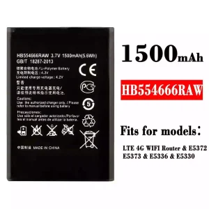 Phone battery HB554666RAW for HUAWEI LTE 4G WIFI Router / E5372 / E5373 / E5336 / E5330