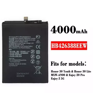 Phone battery HB426388EEW for HUAWEI Honor 30 Youth / Honor 30 Lite / Enjoy 20 Pro / Enjoy Z 5G