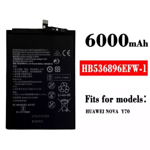 Phone battery HB536896EFW-1 for HUAWEI NOVA Y70