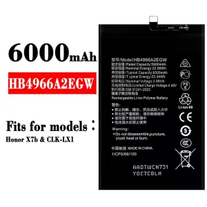 Phone battery HB4966A2EGW for HUAWEI Honor X7b