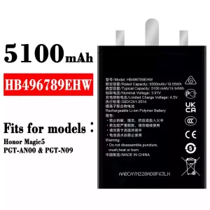 Phone battery HB496789EHW for HUAWEI Honor Magic 5