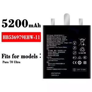 Phone battery HB536979EHW-11 for HUAWEI Pura 70 Ultra