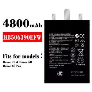 Phone battery HB506390EFW for HUAWEI Honor 70 / Honor 60 / Honor 60 Pro