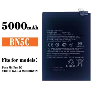 Phone battery BN5C for Xiaomi Poco M4 Pro 5G
