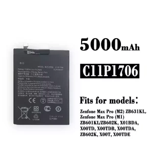 Phone battery C11P1706 for Asus Zenfone Max Pro (M2)/ Zenfone Max Pro (M1)