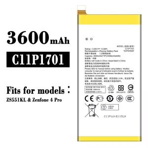 Phone battery C11P1701 for Asus Zenfone 4 Pro
