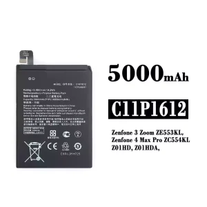 Phone battery C11P1612 for Asus Zenfone 3 Zoom ZE553KL / Zenfone 4 Max Pro ZC554KL