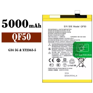 Phone battery QF50 for Motorola G34 5G / G04 / G24