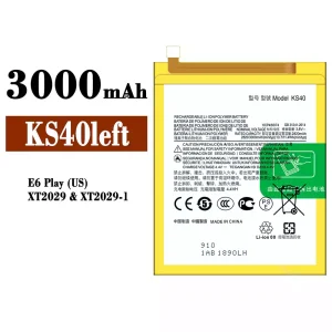 Phone battery KS40left for Motorola E6 Play
