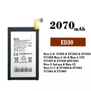Phone battery ED30 for Motorola Moto G / Moto G 4G / Moto G LTE / Moto G 2nd gen / Moto G2