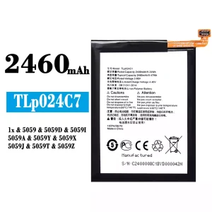 Phone battery TLP024C1 for Alcatel 1x