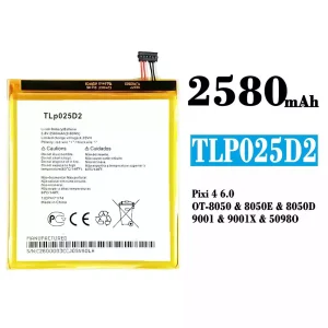 Phone battery TLP025D2 for Alcatel Pixi 4 6.0