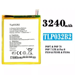 Phone battery TLP032B2 for Alcatel POP 7/POP 7S/POP 7 LTE/Pixi 8