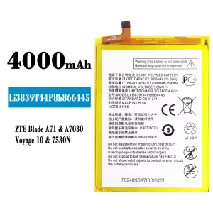 Phone battery Li3839T44P8h866445 for ZTE Blade A71