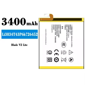 Phone battery Li3834T43P6h726452 for ZTE Blade V2 Lite