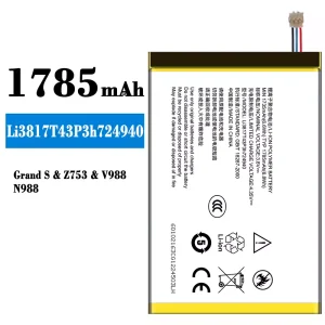 Phone battery Li3817T43P3h724940 for ZTE Grand S/Z753/V988/N988