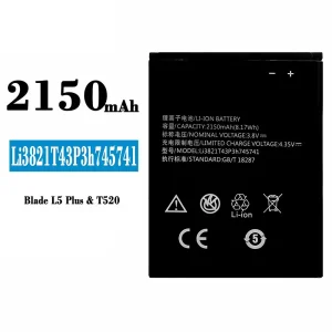 Phone battery Li3821T43P3h745741 for ZTE Blade L5 Plus