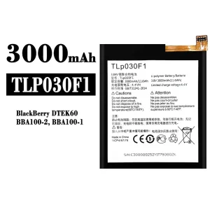 Phone battery TLP030F1 for BlackBerry DTEK60/BBA100/BBA100-1/BBA100-2