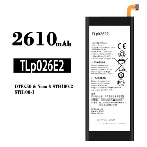 Phone battery TLP026E2 for BlackBerry DTEK50/Neon