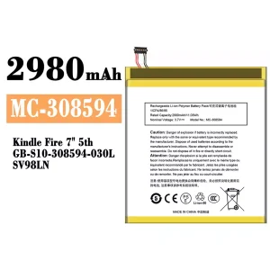 Phone battery MC-308594 for Amazon Kindle Fire 7" 5th