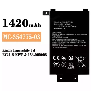 Phone battery MC-354775-03 for Amazon Kindle Paperwhite 1st /158-000008