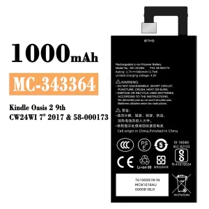 Phone battery MC-343364 for Amazon Kindle Oasis 2 9th /58-000173