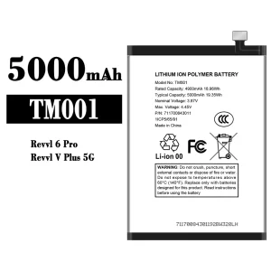 Phone battery TM001 for T-Mobile Revvl 6 Pro/Revvl V Plus 5G