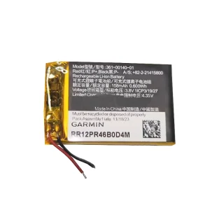 Replacement battery 361-00140-01 for Garmin Forerunner 55 GPS