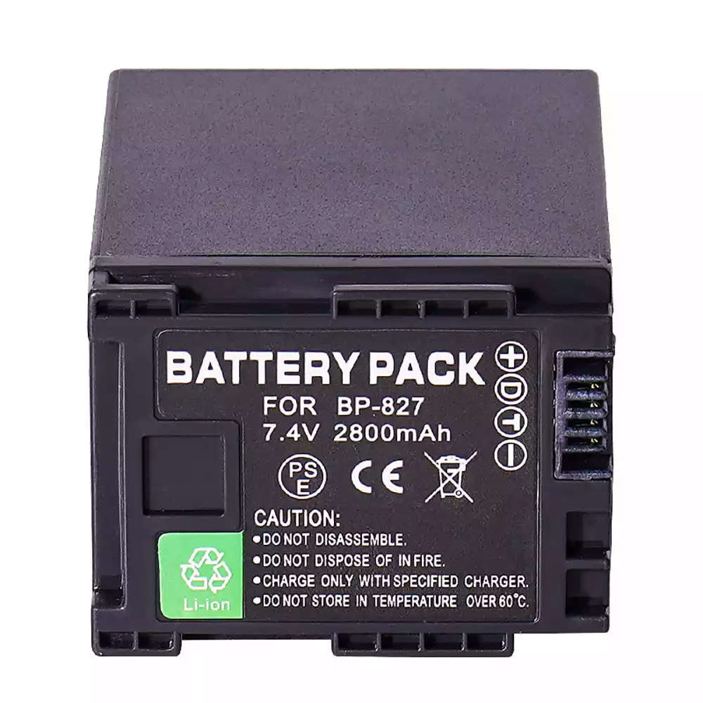 Camera battery for Canon BP-827 BP-819